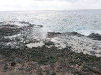 Spray from spouting horn spot
