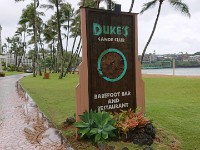 Lunch at Duke's on the first day before grocery shopping in Lihui