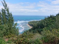View of ocean on return hike