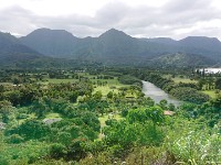 View from lunch spot in Princeville