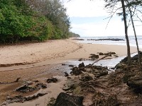 Beach at end of trail