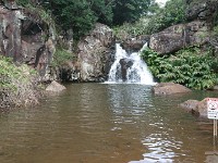 Waterfall near mesa