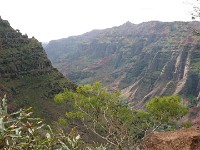 Top of waterfall above canyon