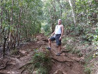 Mike on canyon rim trail