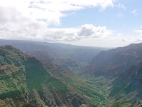 View of canyon from lookout near parking lot