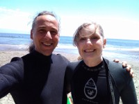 Mike& Michelle at Bolinas Beach