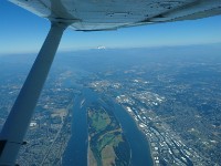 Mount Hood and Columbia River