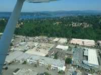 Landing Boeing Field