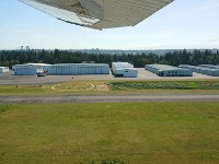 Tacamo Narrows Airport takeoff