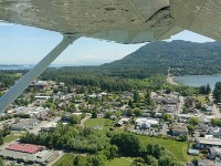 Preparing to land in Eastsound
