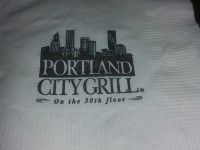 Portland City Grill napkin