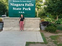 Emma on Goat Island