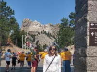 Michelle at Mount Rushmore