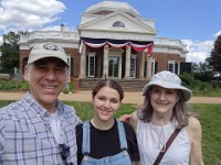 Selfie in Front of Monticello Home