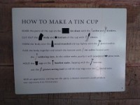How To Make a Tin Cup